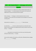 UNIV - 104 Module&sol;Week 4 - Andragogy and Learning Theories