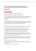 &lpar;NUR 2488&rpar; ATI Mental Health Proctored Exam 1&ndash; Latest 2021 Study Guide  