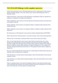 NLN PAX-RN Biology &lpar;with complete answers&rpar;