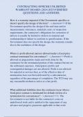 CONTRACTING OFFICER UNLIMITED  WARRANT BOARD &lpar;&rpar;VERIFIED  QUESTIONS AND ANSWERS