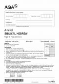 AQA A LEVEL BIBLICAL HEBREW QUESTION PAPER 2 2024 &lpar;7677&sol;2&rpar;