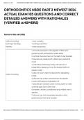 ORTHODONTICS NBDE PART 2 NEWEST 2024 ACTUAL EXAM 105 QUESTIONS AND CORRECT DETAILED ANSWERS WITH RATIONALES &lpar;VERIFIED ANSWERS&rpar;