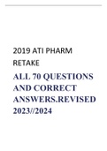  Pharmacology // ATI Pharmacology Proctor Retake 2019