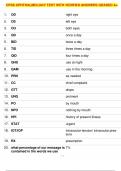 CPSS OPHTHALMOLOGY TEST WITH VERIFIED ANSWERS GRADED A&plus;