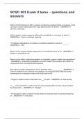 SCSC 301 Exam 3 tamu &ndash; questions and answers