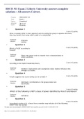 HSCO 511 Exam 2 Liberty University answers complete solutions &colon; All answers Correct&period;