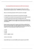 Accounting 202 Final Exam Questions And 100&percnt; Correct Answers