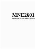 MNE2601 Assignment 6 Semester 2 2022