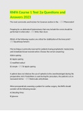RNFA Course 1 Test 2a Questions and Answers 2023