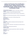 Adobe CC Premiere Pro Certification Practice Exam&comma; Adobe Premiere Pro - Certification Exam&comma; Adobe Premier FULL Certification Guide