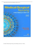 MEDICAL SURGICAL NURSING CRITICAL THINKING IN CLIENT CARE 4 TH EDITION PRISCILLA LeMON TEST BANK&sol;STUDY GUIDE
