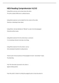 HESI Reading Comprehension V1&sol;V2&sol;56 Questions and Answers