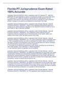 Florida PT Jurisprudence Exam Rated 100&percnt; Accurate