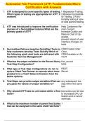 Automated Test Framework &lpar;ATF&rpar; Fundamentals Micro- Certification with Answers