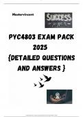 PYC4803 EXAM PACK 2025  &lbrace;DETAILED QUESTIONS AND ANSWERS &rcub;