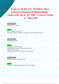 Exam 2&colon; NURS 611&sol; NURS611 &lpar;New 2024&sol; 2025 Update&rpar; Advanced Pathophysiology Guide with Qs & As&vert; 100&percnt; Correct&vert; Grade  A- Maryville