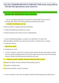 ATI PN COMPREHENSIVE PREDICTOR 2022-2023 REAL EXAM 180 Questions and Answers