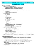 HESI Psych Review &lpar;HESI Psychiatric Mental Health Nursing&rpar; Complete Study Guide