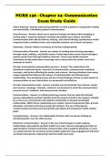 NURS 136 - Chapter 24- Communication Exam Study Guide 