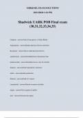 Shadwick UARK POB Final exam &lpar;30&comma;31&comma;32&comma;33&comma;34&comma;35&rpar;