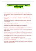 AP PHYSCOLOGY  PACKAGED LATEST EXAMS GRADED A&plus;&lpar;everything you need is here&rpar;