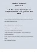 M&period;48- The Concept of Informatics and Exemplars &lpar;Pearson&rpar; Exam Questions 100&percnt; Solved&period;