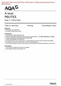 &period; Actual 2024 AQA A-level POLITICS 7152&sol;3 Paper 3 Political ideas Question Paper &plus; Mark Scheme Actual 2024 AQA A-level POLITICS 7152&sol;3 Paper 3 Political ideas Merged Question Paper &plus; Mark Scheme