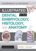 Illustrated Dental Embryology Histology and Anatomy 5th Edition Fehrenbach Test Bank