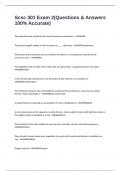 Scsc 301 Exam 2&lpar;Questions & Answers 100&percnt; Accurate&rpar;