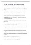 SCSC 301 Exam 2&lpar;100&percnt; Accurate&rpar;