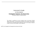 Computer Science An Overview, (Global Edition) 13e Glenn Brookshear, Dennis Brylow (Solution Manual)
