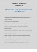 Phil 235 Final Exam Questions With 100&percnt; Verified Answers