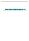 ANCC Review Questions (PMHNP IQ)| VERIFIED SOLUTION 