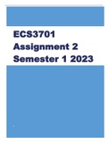 ECS3701 Assignment 2 Semester 1 2023 (767135)