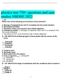 practice test 750+ questions and case studies NBDHE 2022 – COMPLETE SOLUTION