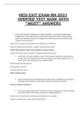REAL HESI EXIT EXAM RN 2021 VERIFIED TEST BANK