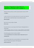 Prophecy Progressive Care RN A V1 Questions & Answers 2025 Graded A&plus;
