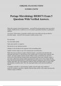 Portage Microbiology BIOD171 Exam 5 Questions With Verified Answers&period;