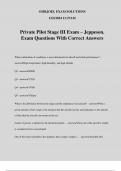 Private Pilot Stage III Exam &ndash; Jeppeson&period; Exam Questions With Correct Answers
