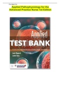 TEST BANK APPLIED PATHOPHYSIOLOGY FOR THE ADVANCED PRACTICE NURSE 1ST EDITION TEST BANK ISBN-9781284150452