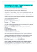 International Marketing Chapter 6 Questions and Answers Distinction Level 2023