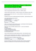 International Marketing Chapter 6 Questions and Answers Grade A&plus; 2023