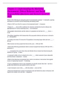 Chapter 3&colon; Understanding the Marketing Environment&comma; Ethical Behavior&comma; and Social Responsibility Questions and Answers Level A&plus; 2023