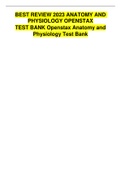 BEST REVIEW 2023 ANATOMY AND PHYSIOLOGY OPENSTAX TEST BANK Openstax Anatomy and Physiology Test Bank