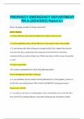 PROPHECY EMERGENCY DEPARTMENT RN A &lpar;2024&sol;2025&rpar; Rated A&plus;