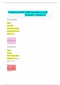 Prophecy EKG 2025 Questions and Answers Graded A