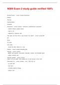 N500 Exam 2 study guide verified 100&percnt;
