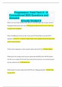 Progression&colon; Field Tech II - III Conventional 2025 Questions and Answers Already Graded A