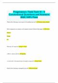 Progression&colon; Field Tech IV - V Conventional Questions and Answers 2025 100&percnt; Pass