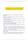  AHIT MODULE 1 QUESTIONS AND ANSWERS LATEST TOP SCORE&period;